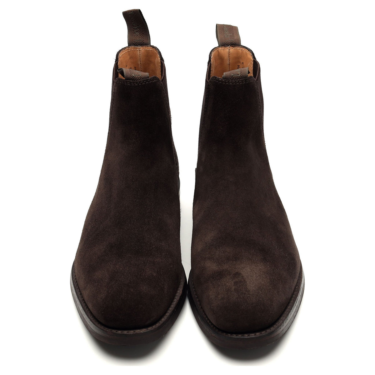 1880 &#39;Chatsworth&#39; Dark Brown Suede Chelsea Boots UK 8 G