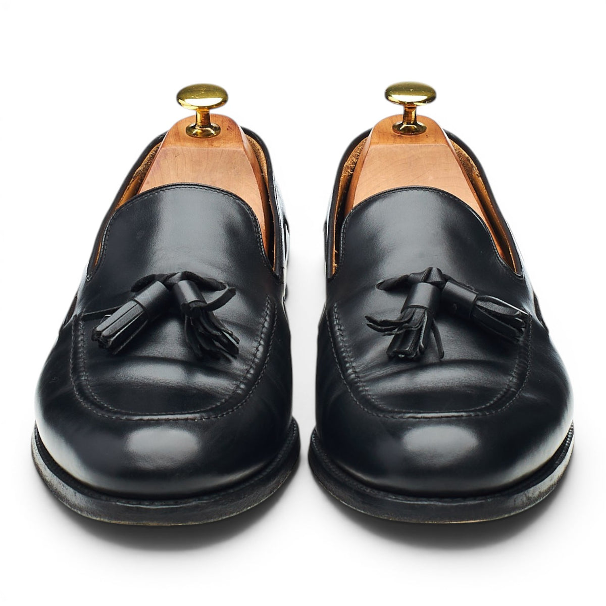 Charles Tyrwhitt 'Berwick' Black Leather Tassel Loafers UK 8 F