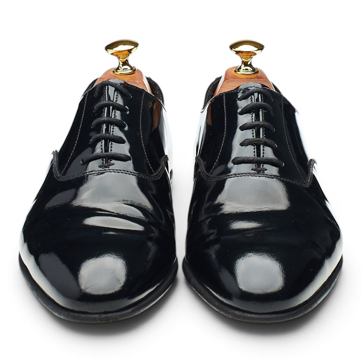 'Cheam' Black Patent Leather Oxford UK 6 E