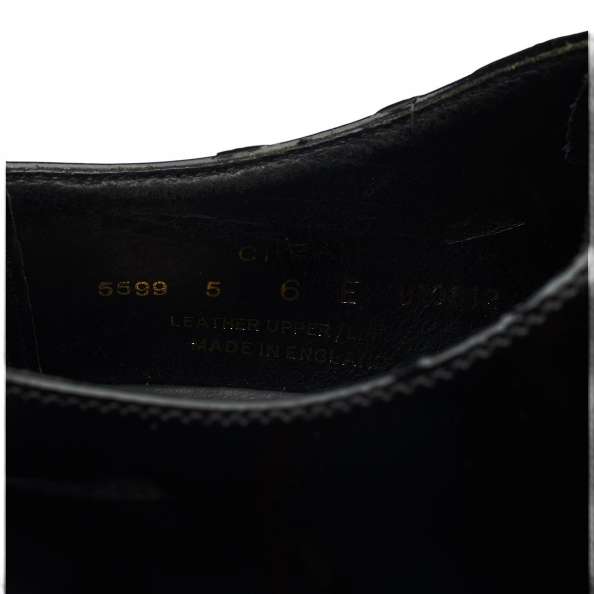 'Cheam' Black Patent Leather Oxford UK 6 E