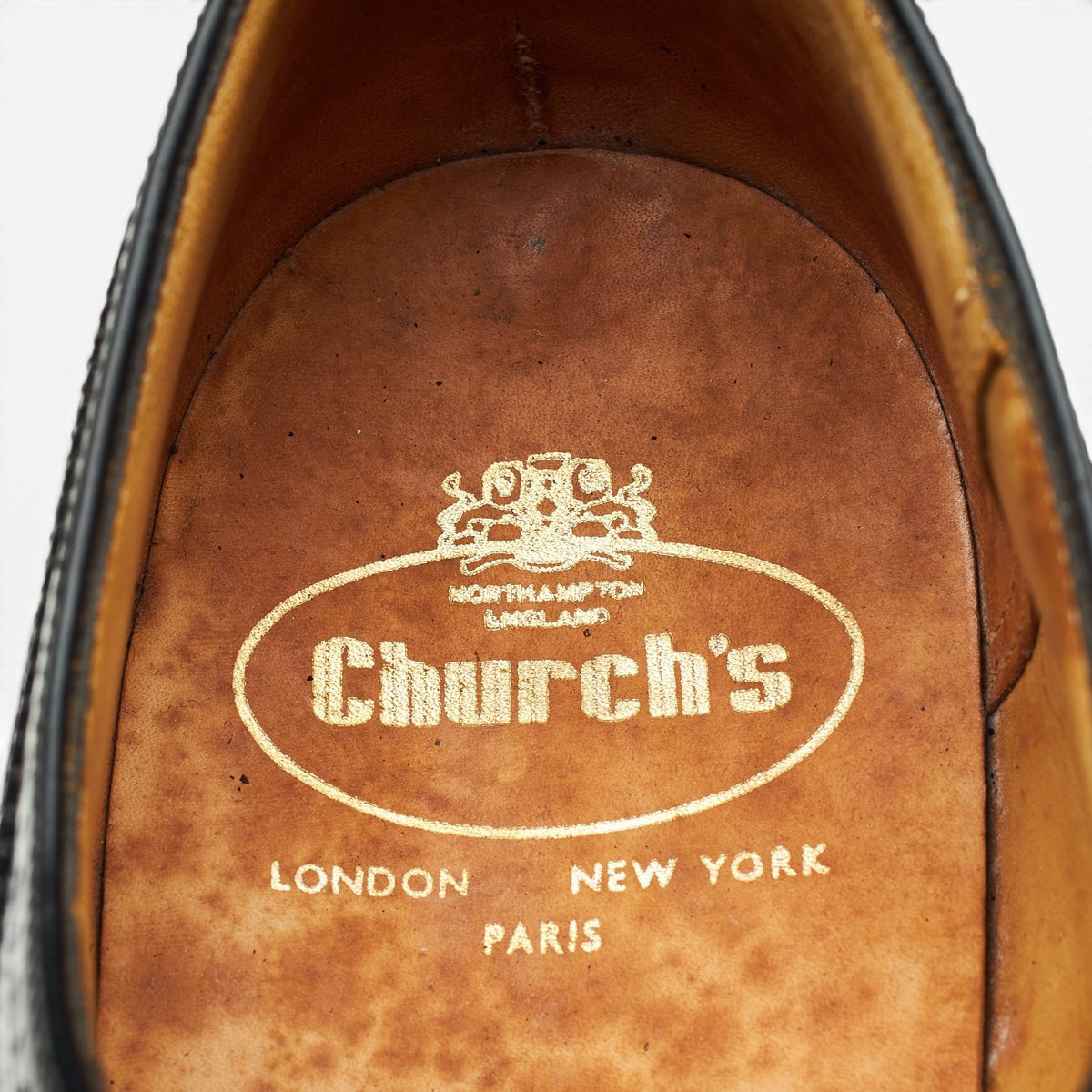 'Nene' Black Leather Oxford Brogues UK 9.5 G