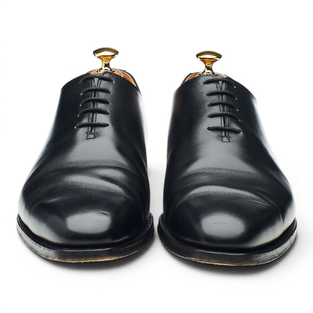 'Alex' Black Leather Wholecut Oxford UK 9 E