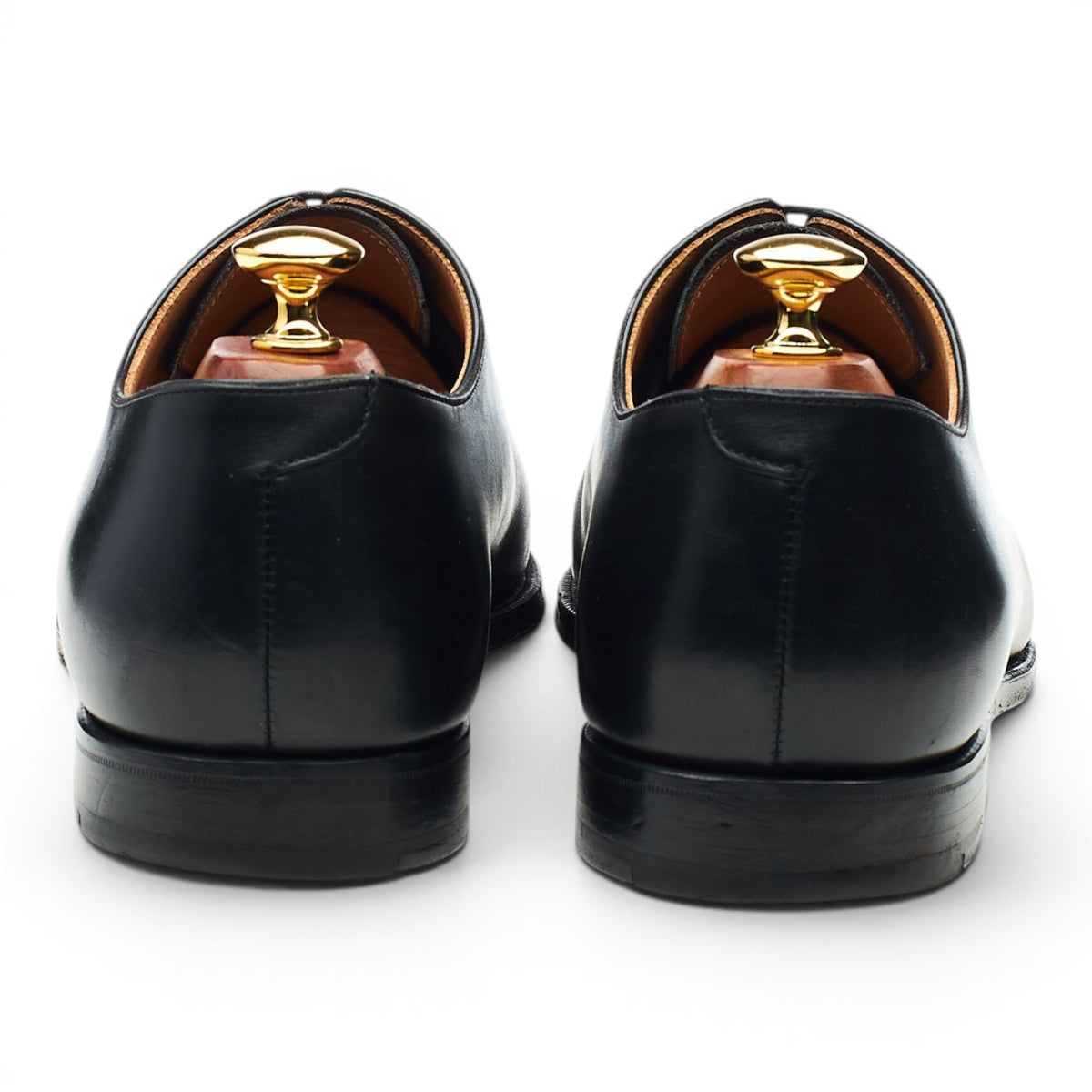 'Alex' Black Leather Wholecut Oxford UK 9 E