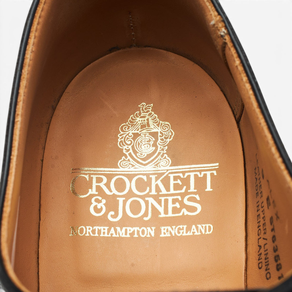 'Alex' Black Leather Wholecut Oxford UK 9 E