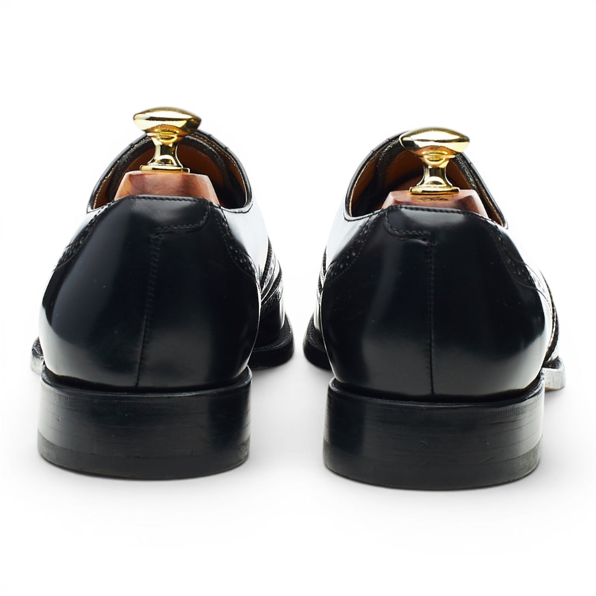 'Venice' Black Leather Brogues UK 7 G