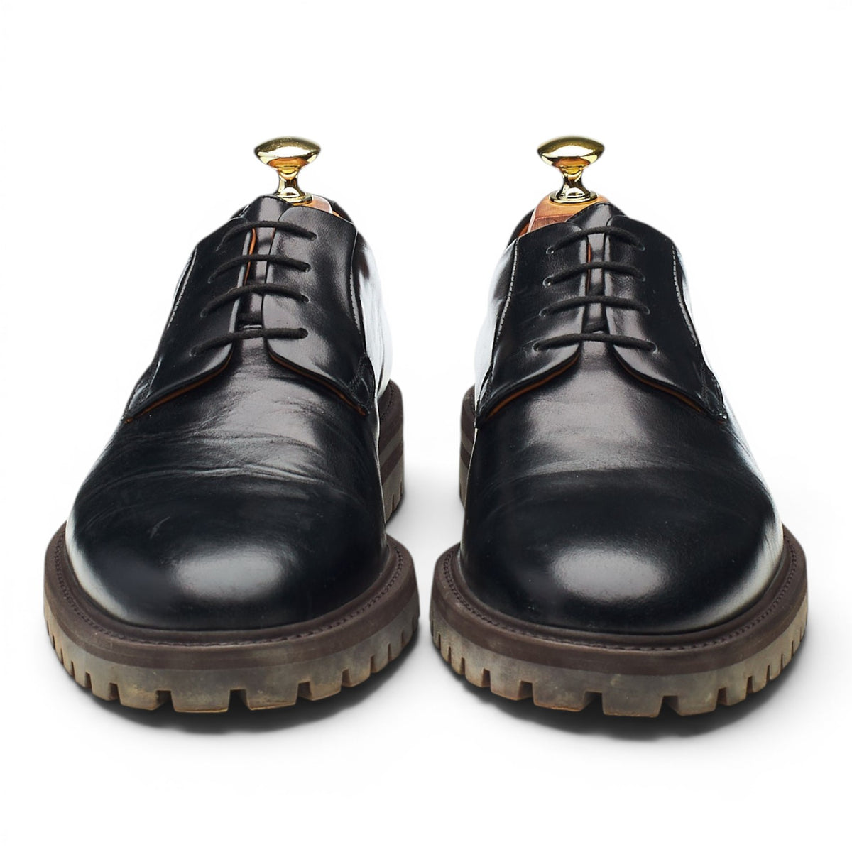 Black Leather Derby UK 6 EU 40