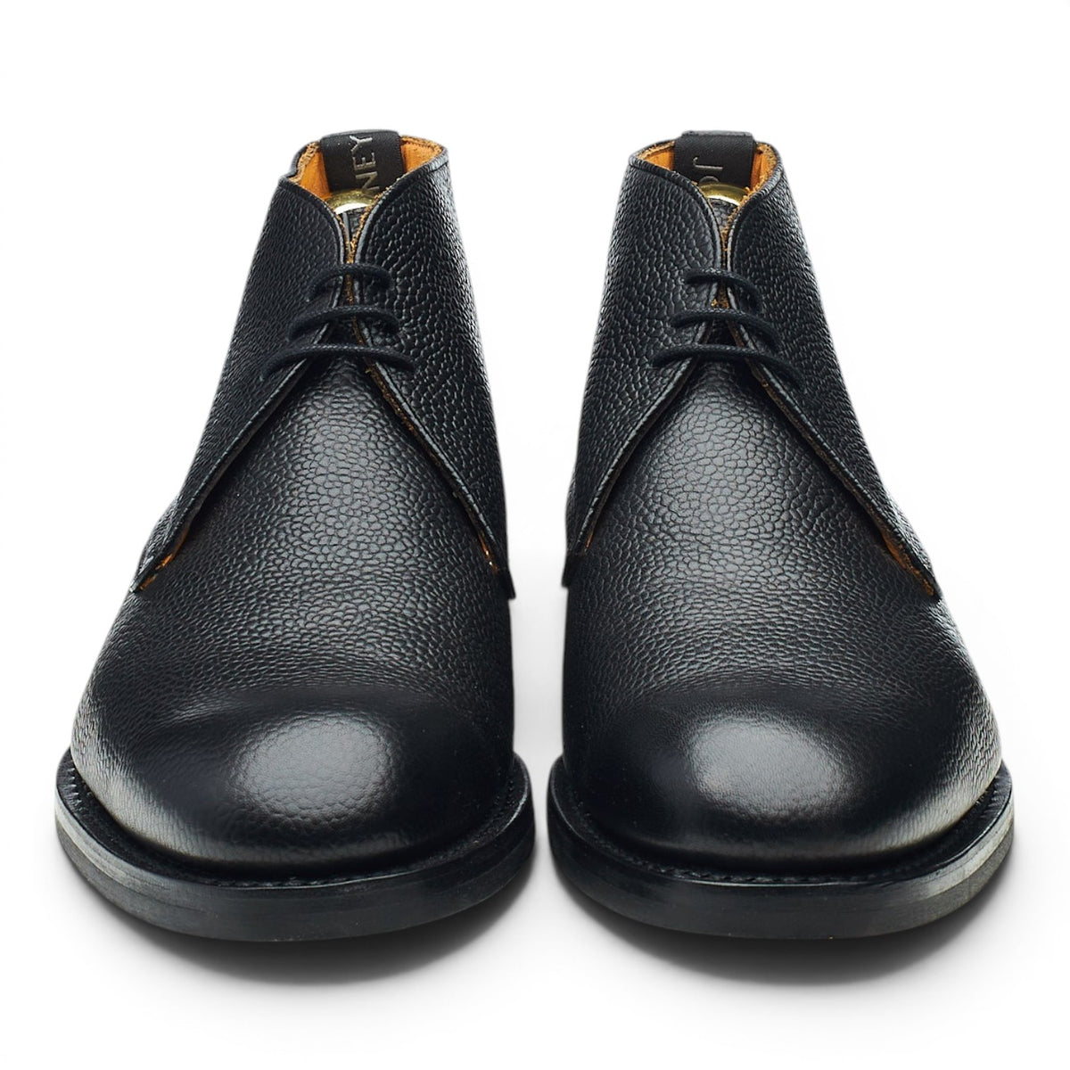 'Jackie III' Black Leather Chukka Boots UK 7.5 G