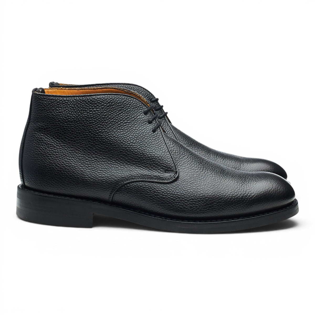 'Jackie III' Black Leather Chukka Boots UK 7.5 G
