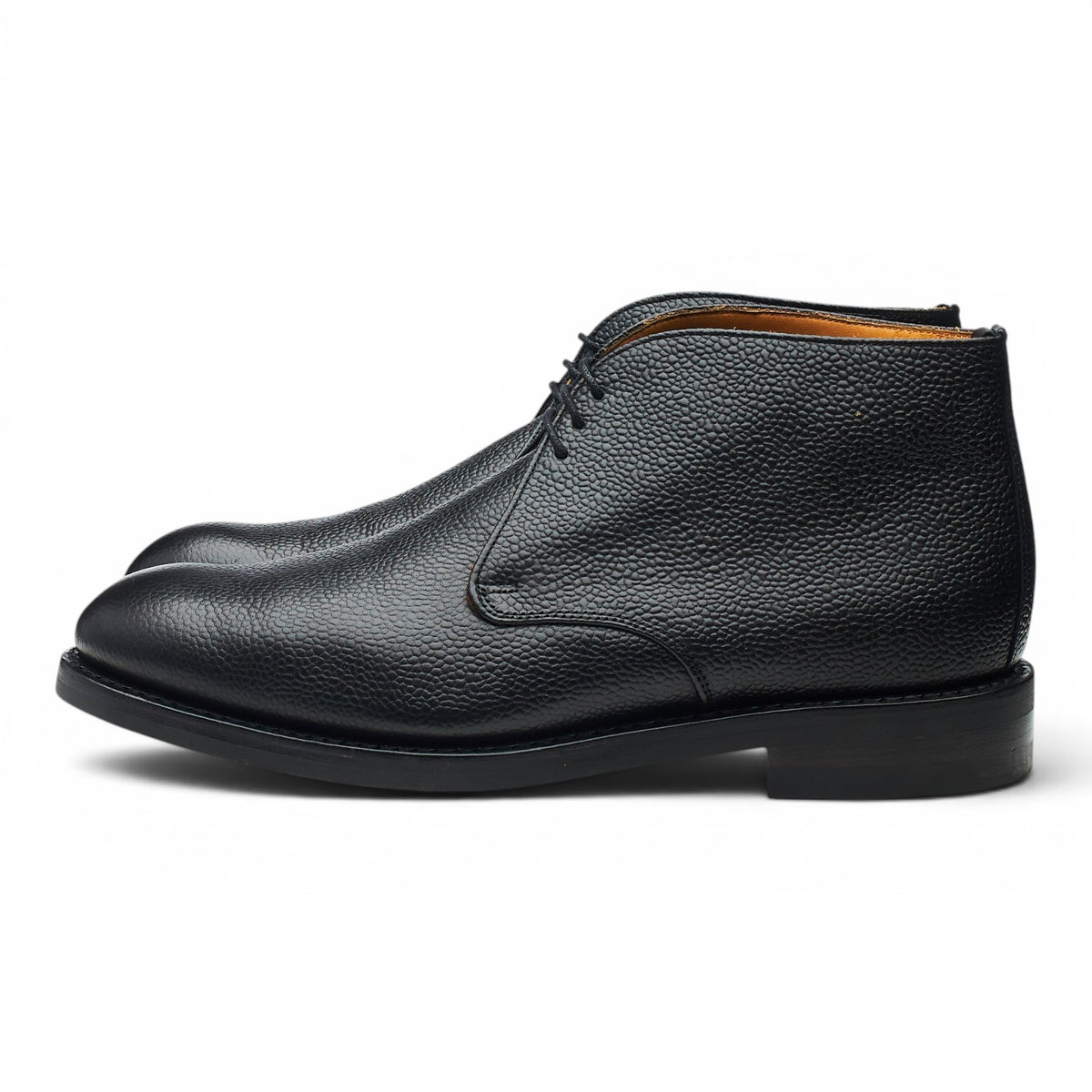 'Jackie III' Black Leather Chukka Boots UK 7.5 G