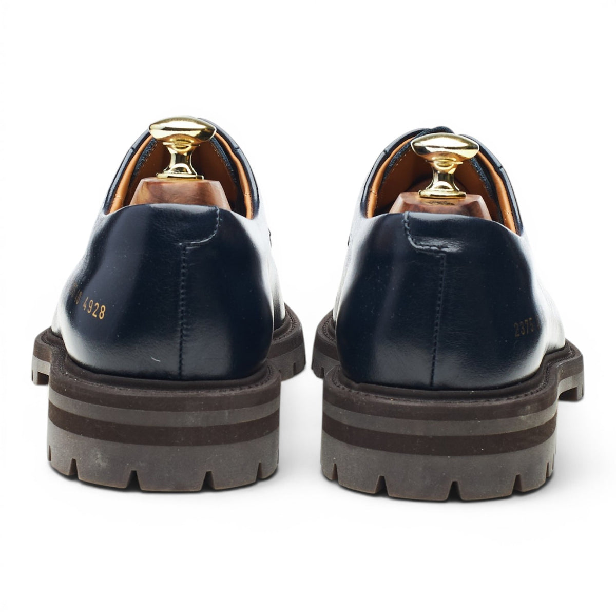 Navy Blue Leather Derby UK 6 EU 40