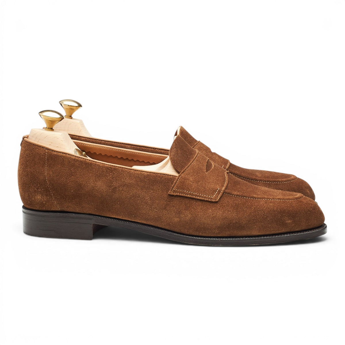 'Piccadilly' Mushroom Brown Suede Unlined Loafers UK 8.5 E