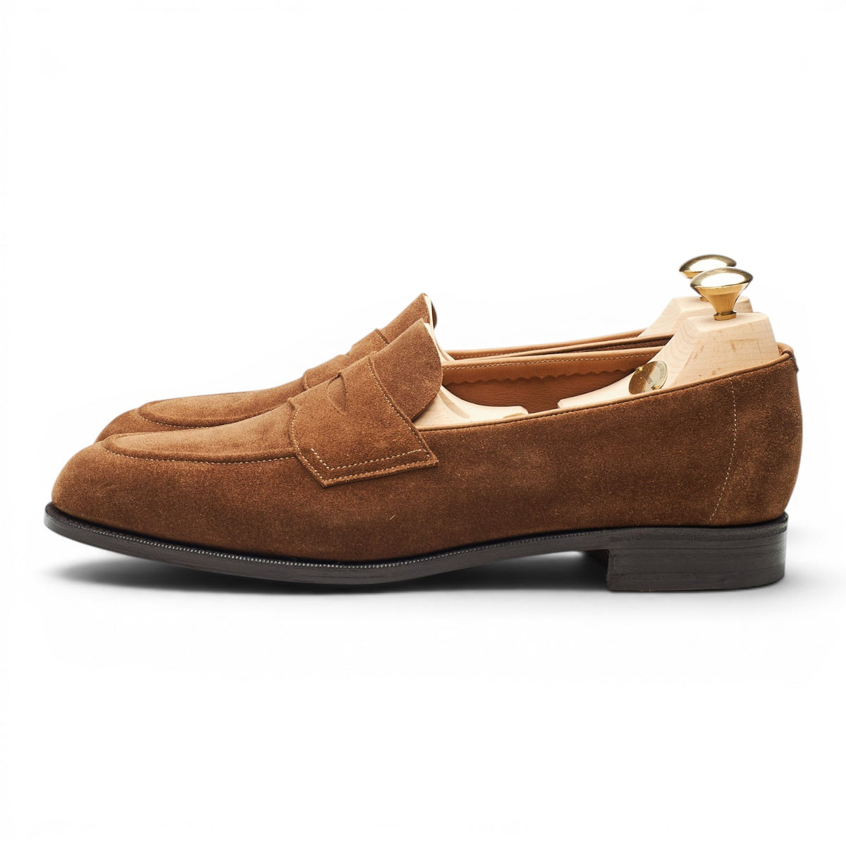'Piccadilly' Mushroom Brown Suede Unlined Loafers UK 8.5 E