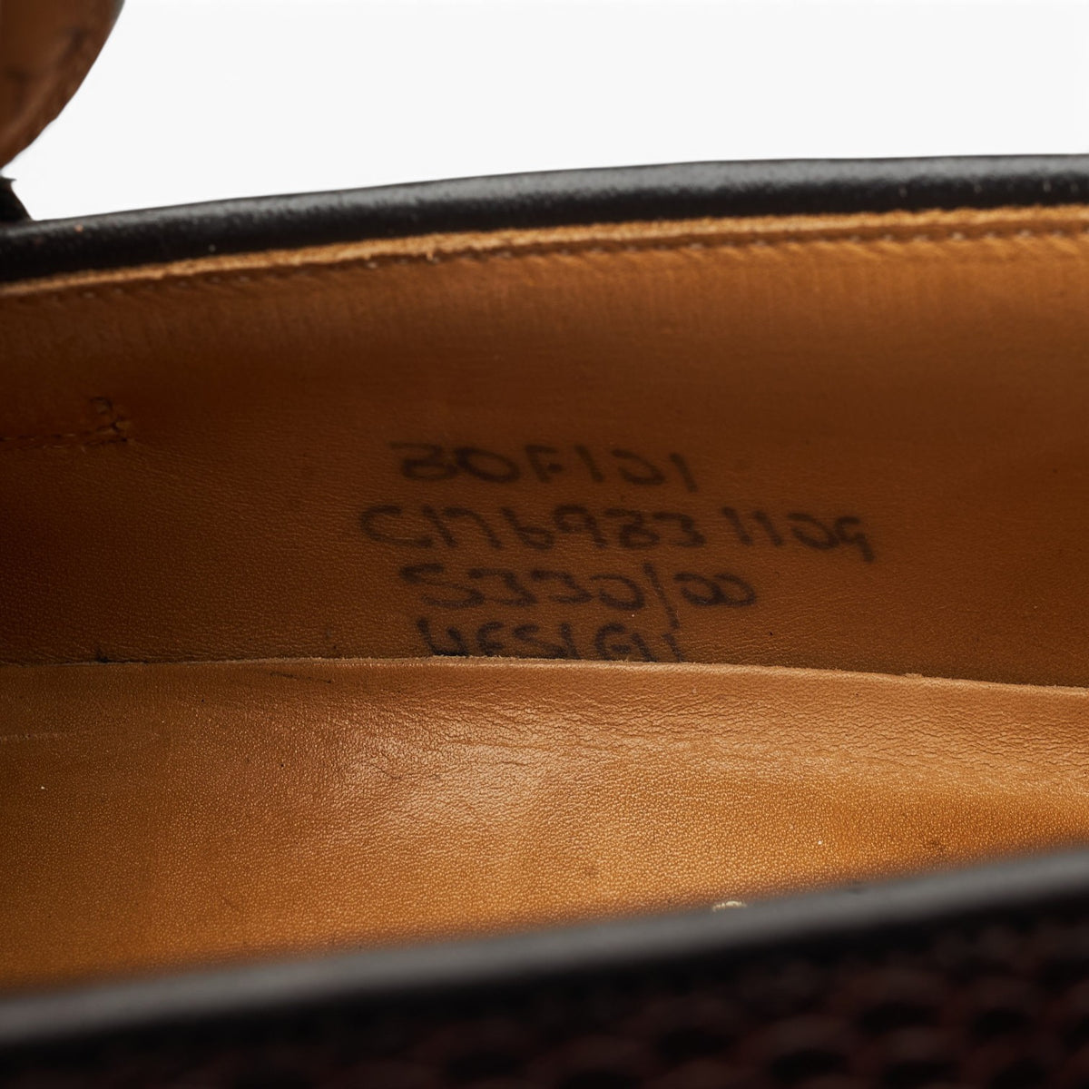 'Wesley' Brown Lizard Leather Loafers UK 8 F