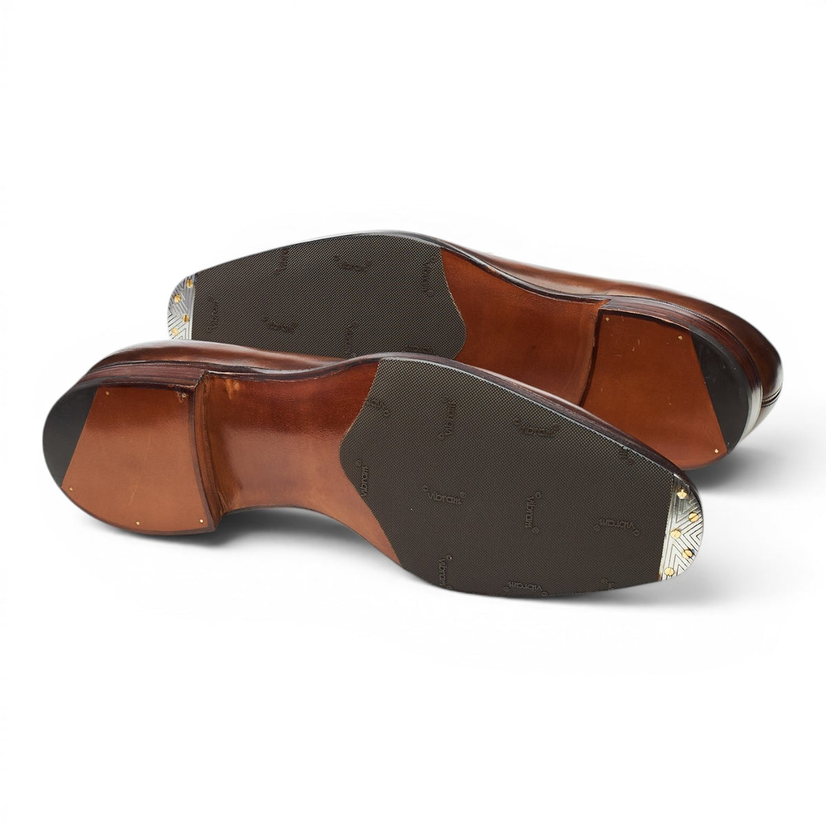 'Crompton' Dark Brown Leather Loafers UK 9 F