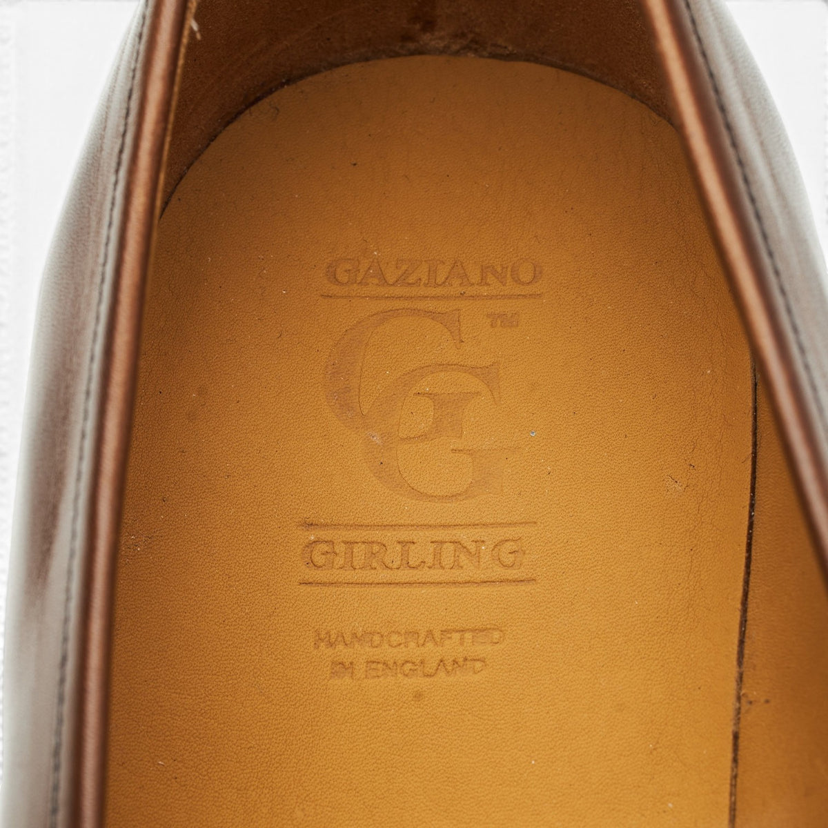 'Crompton' Dark Brown Leather Loafers UK 9 F