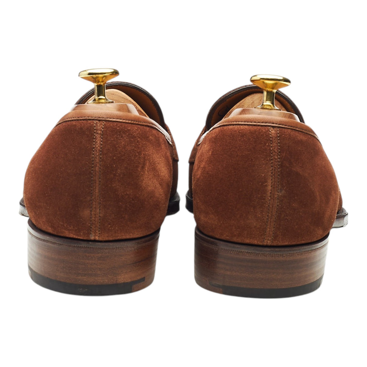 'Antibes' Polo Brown Suede Split Toe Loafers UK 9 E