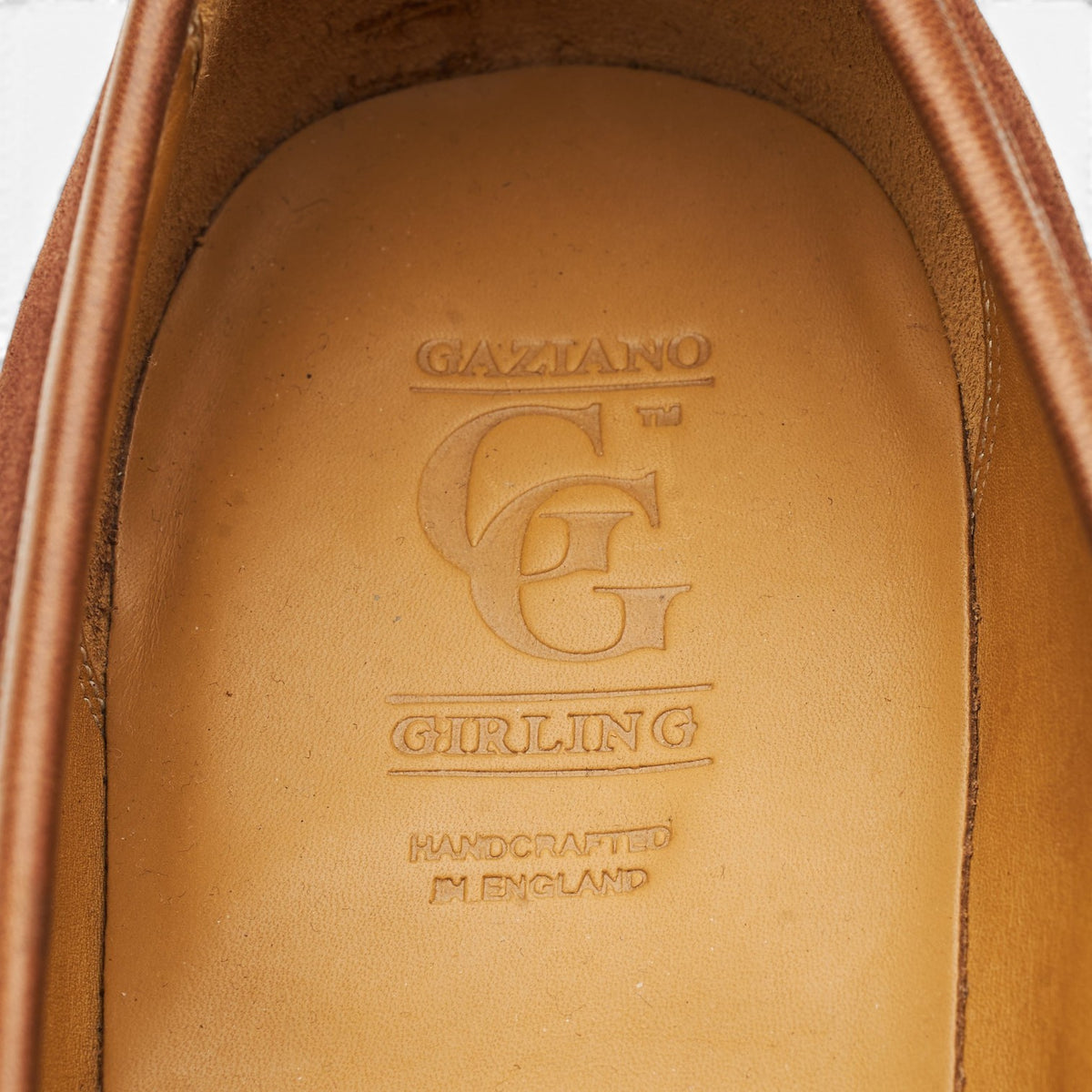 'Antibes' Polo Brown Suede Split Toe Loafers UK 9 E