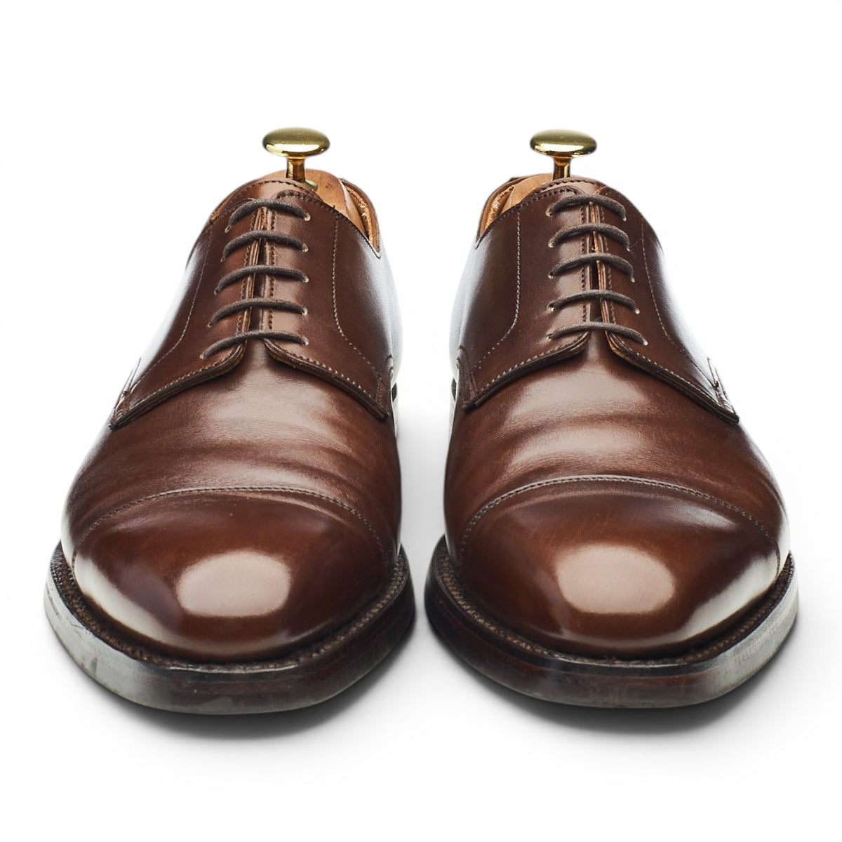 'Norwich' Dark Brown Leather Derby UK 8 E