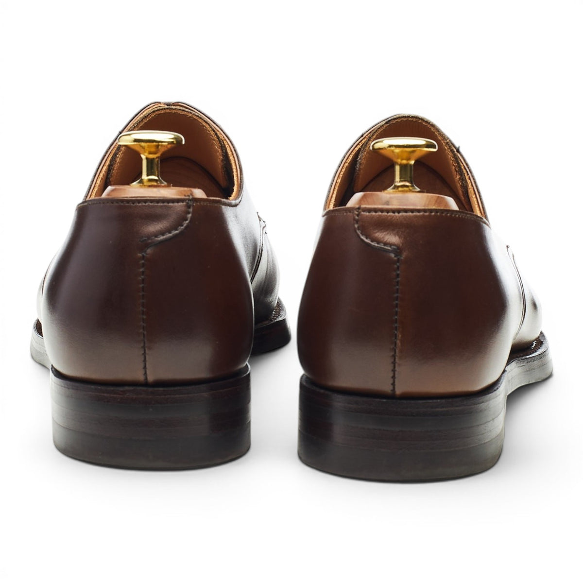 'Norwich' Dark Brown Leather Derby UK 8 E