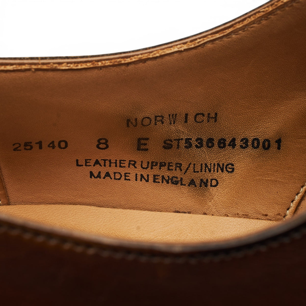 'Norwich' Dark Brown Leather Derby UK 8 E