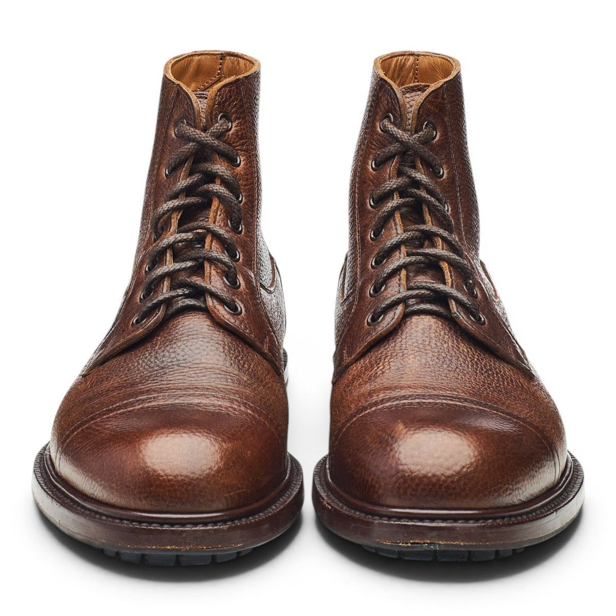 'Giasee' Dark Brown Kudu Leather Boots UK 6.5 EU 40.5