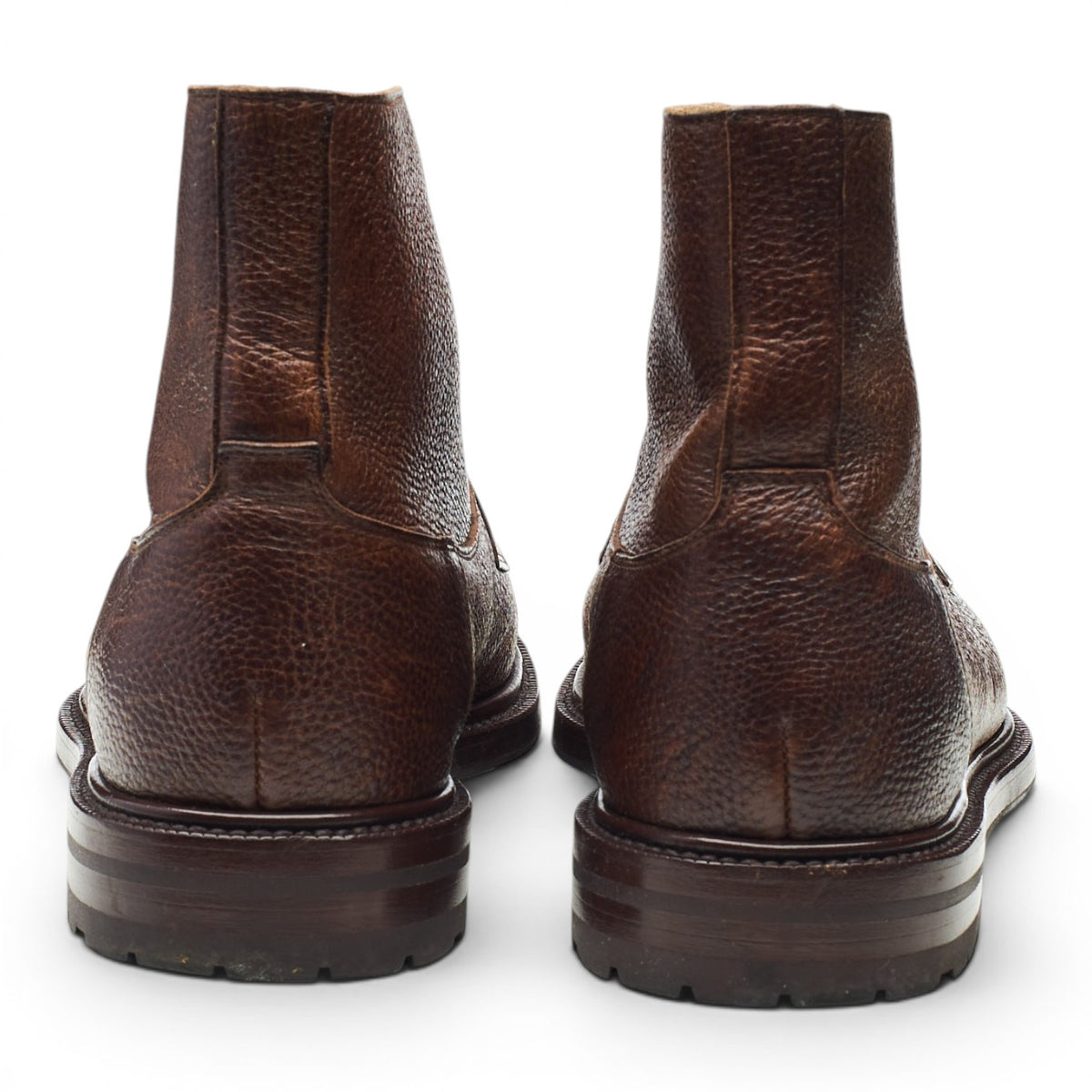 'Giasee' Dark Brown Kudu Leather Boots UK 6.5 EU 40.5