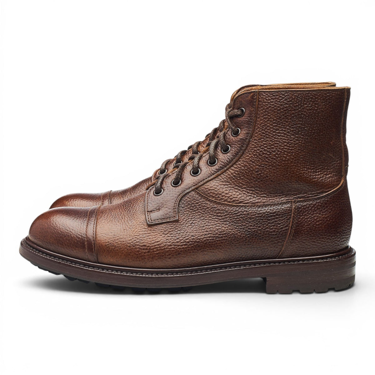 'Giasee' Dark Brown Kudu Leather Boots UK 6.5 EU 40.5
