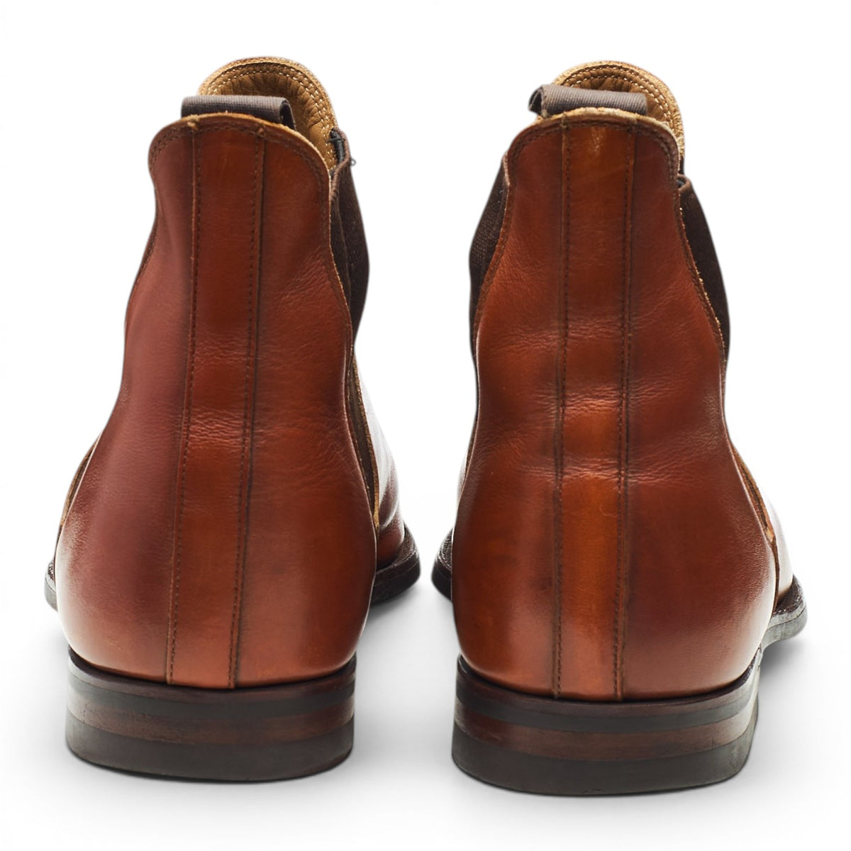 'Chelsea 8' Tan Brown Leather Chelsea Boots UK 9 E