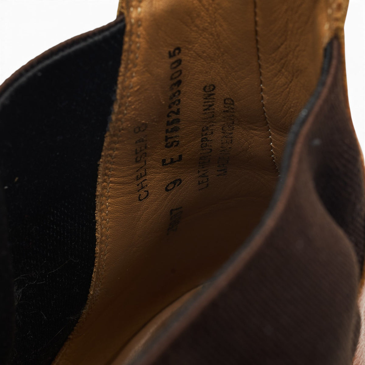 'Chelsea 8' Tan Brown Leather Chelsea Boots UK 9 E
