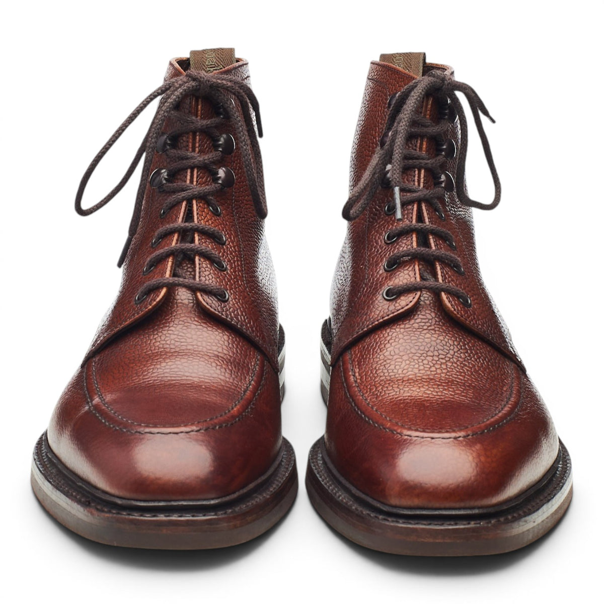 1880 'Anglesey' Oxblood Grain Leather Apron Boots UK 8.5 F