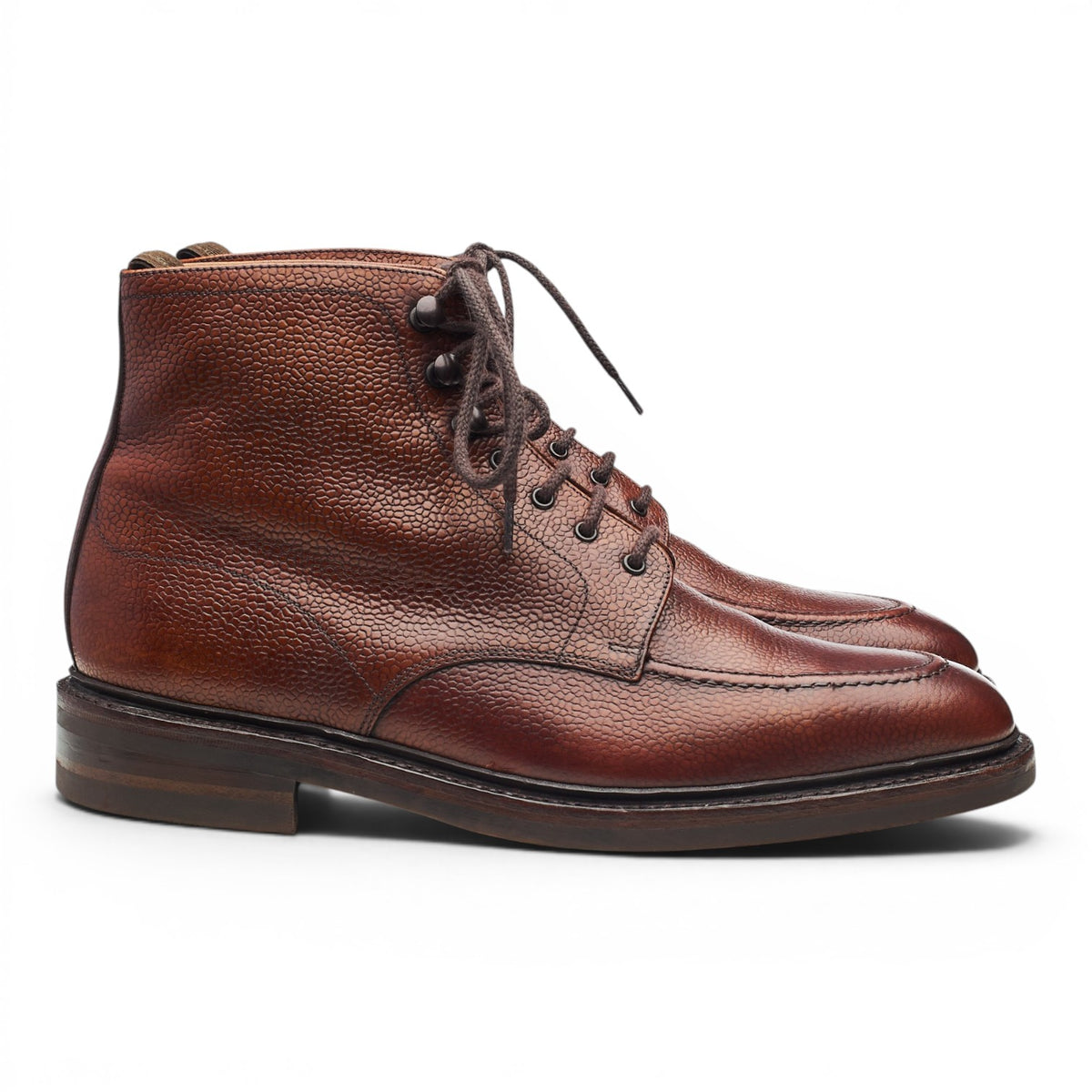 1880 'Anglesey' Oxblood Grain Leather Apron Boots UK 8.5 F