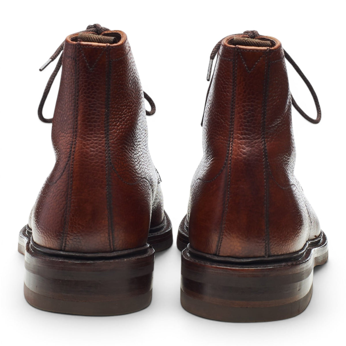 1880 'Anglesey' Oxblood Grain Leather Apron Boots UK 8.5 F