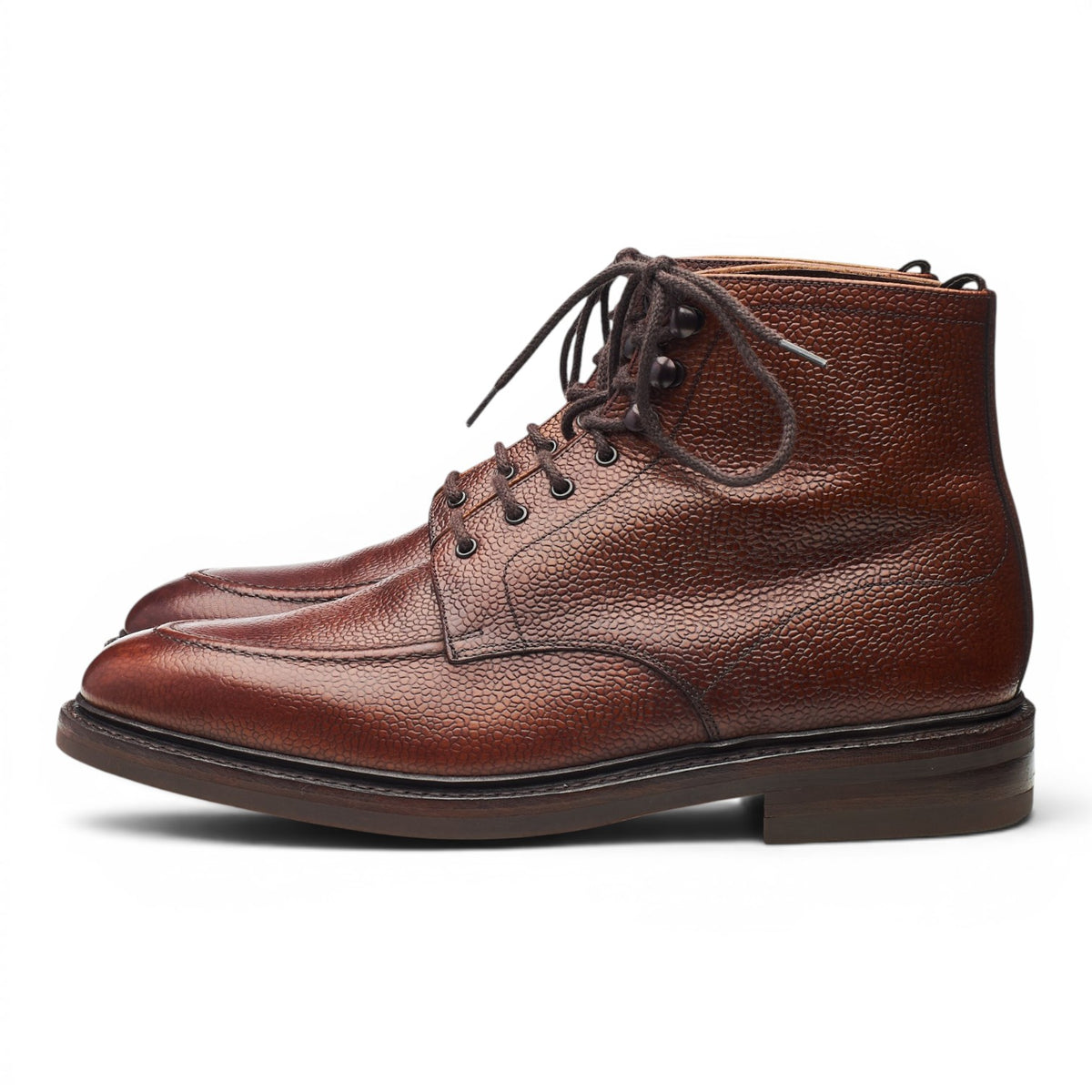 1880 'Anglesey' Oxblood Grain Leather Apron Boots UK 8.5 F