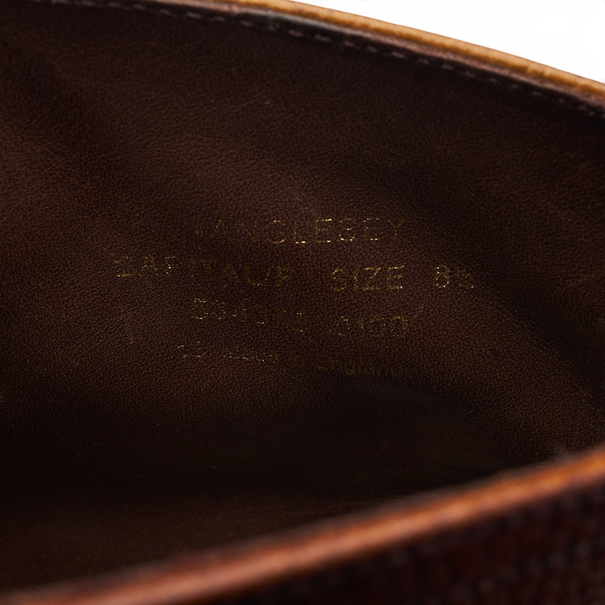 1880 'Anglesey' Oxblood Grain Leather Apron Boots UK 8.5 F