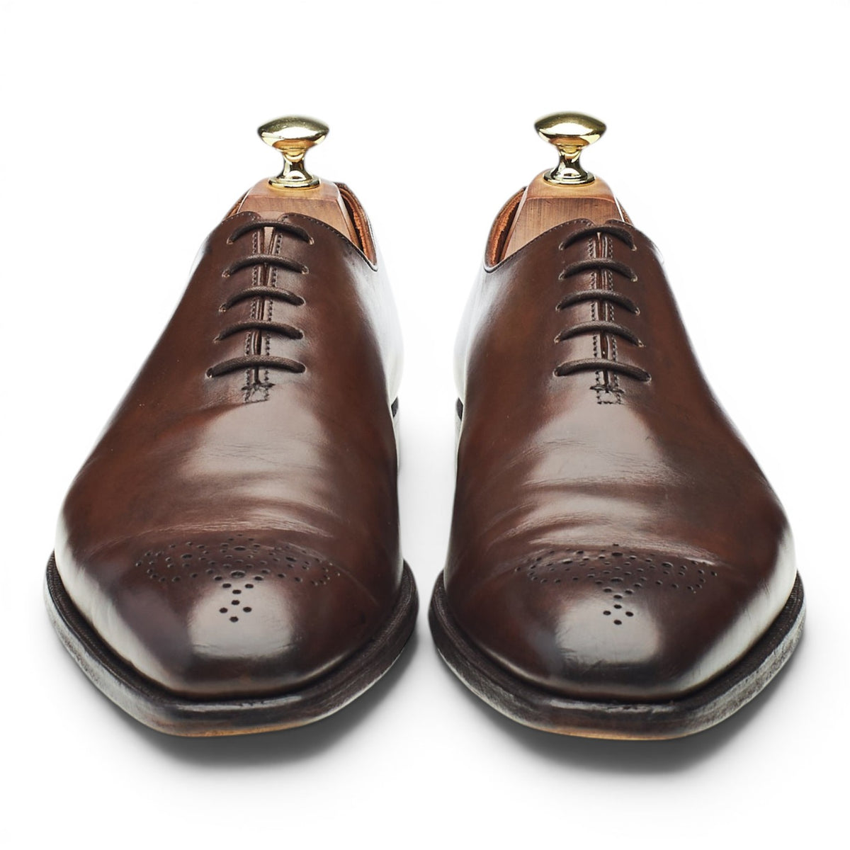 'Weymouth 2' Dark Brown Leather Wholecut Oxford UK 7.5 E