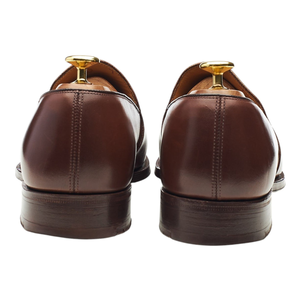 'Harrow' Dark Brown Leather Tassel Loafers UK 8 G