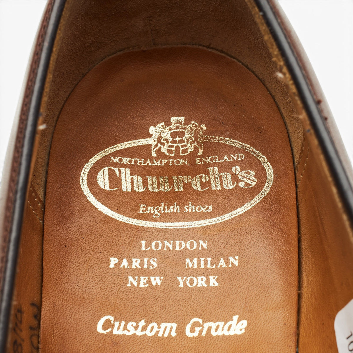 'Harrow' Dark Brown Leather Tassel Loafers UK 8 G