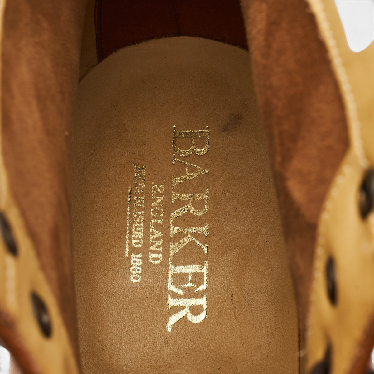 'Foley' Tan Brown Leather Brogue Boots UK 9 FX