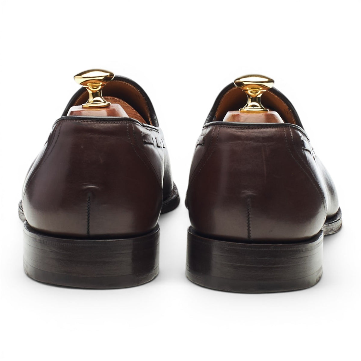 'Kingsley 2' Dark Brown Leather Tassel Loafers UK 9.5 G