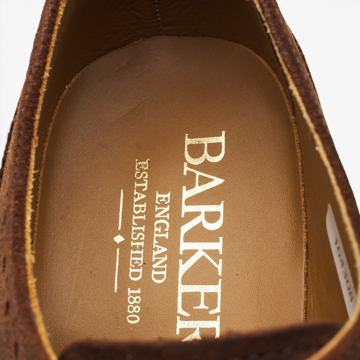 Dark Brown Waxed Suede Derby Brogues UK 8 F