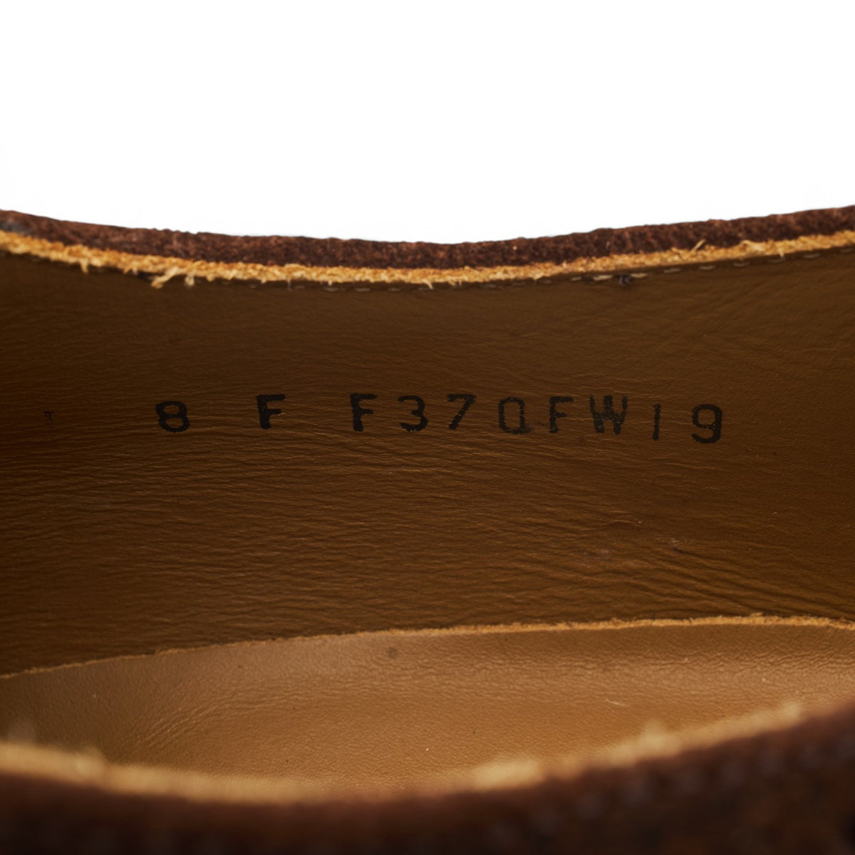 Dark Brown Waxed Suede Derby Brogues UK 8 F