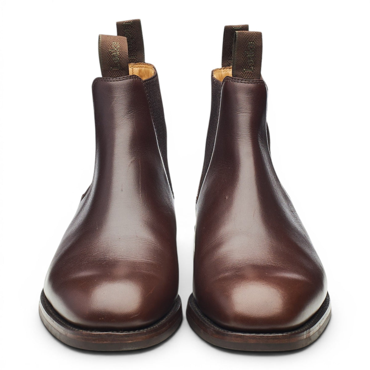 1880 'Chatsworth' Dark Brown Leather Chelsea Boots UK 8 G
