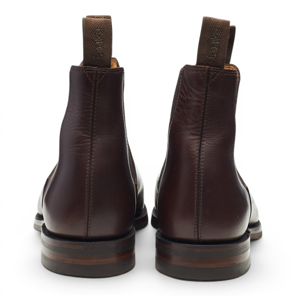 1880 'Chatsworth' Dark Brown Leather Chelsea Boots UK 8 G