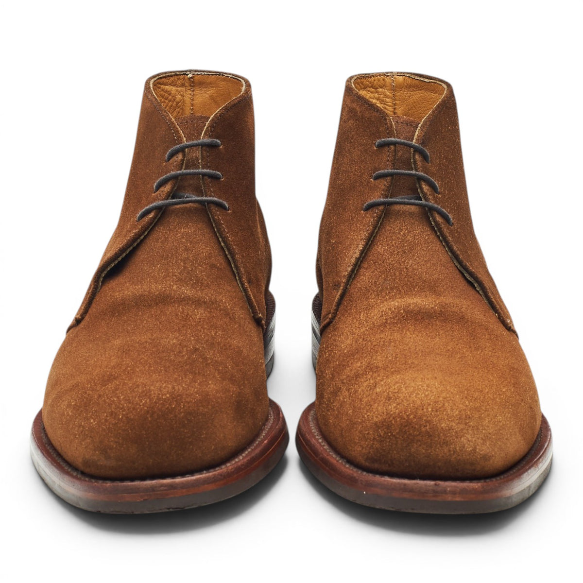 1880 'Kempton' Snuff Brown Suede Chukka Boots UK 8 F