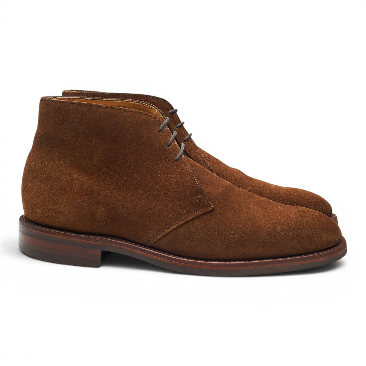 1880 'Kempton' Snuff Brown Suede Chukka Boots UK 8 F
