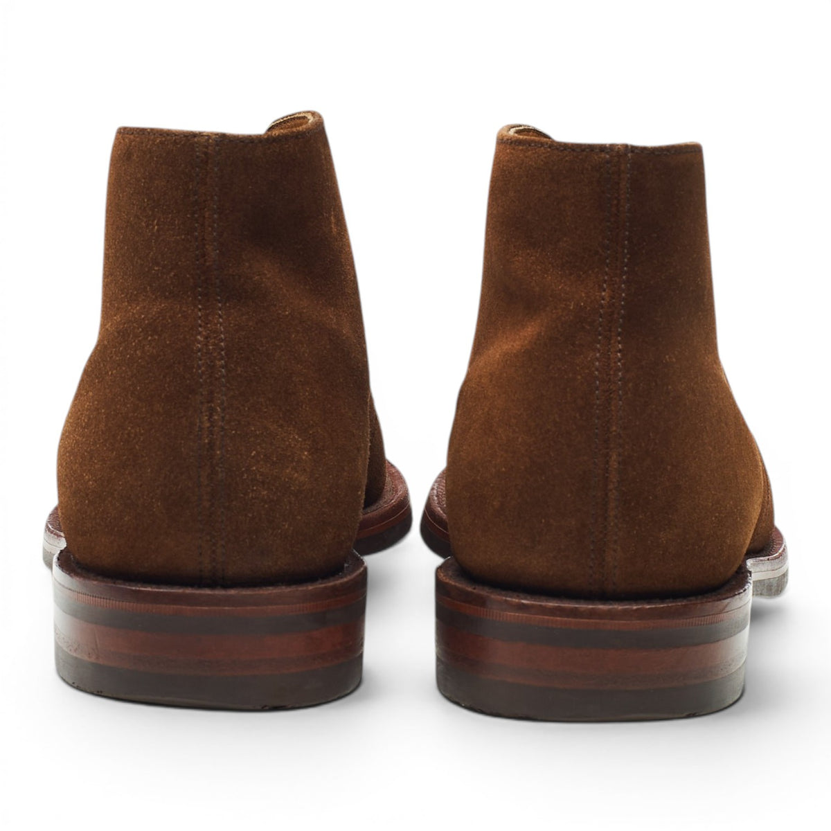 1880 'Kempton' Snuff Brown Suede Chukka Boots UK 8 F