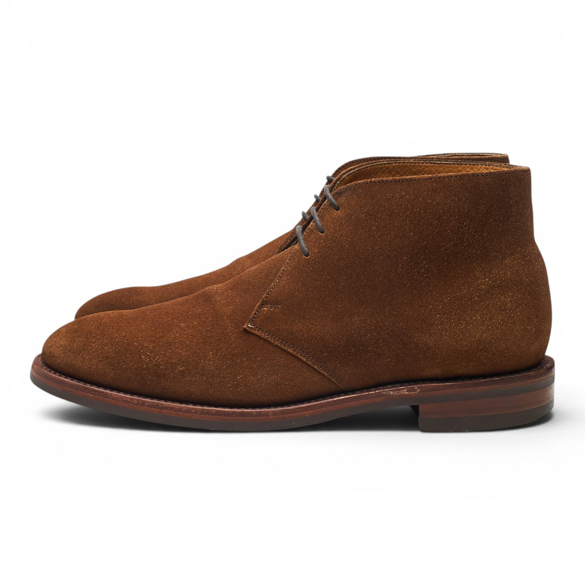 1880 'Kempton' Snuff Brown Suede Chukka Boots UK 8 F