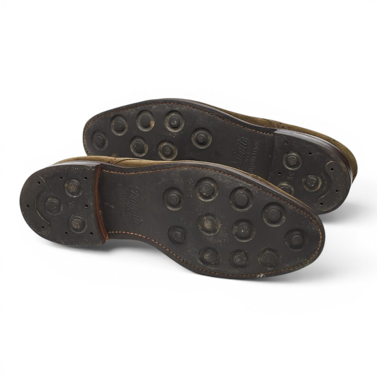 Loake 'Cambridge' Dark Green Suede Derby Brogues UK 8 F