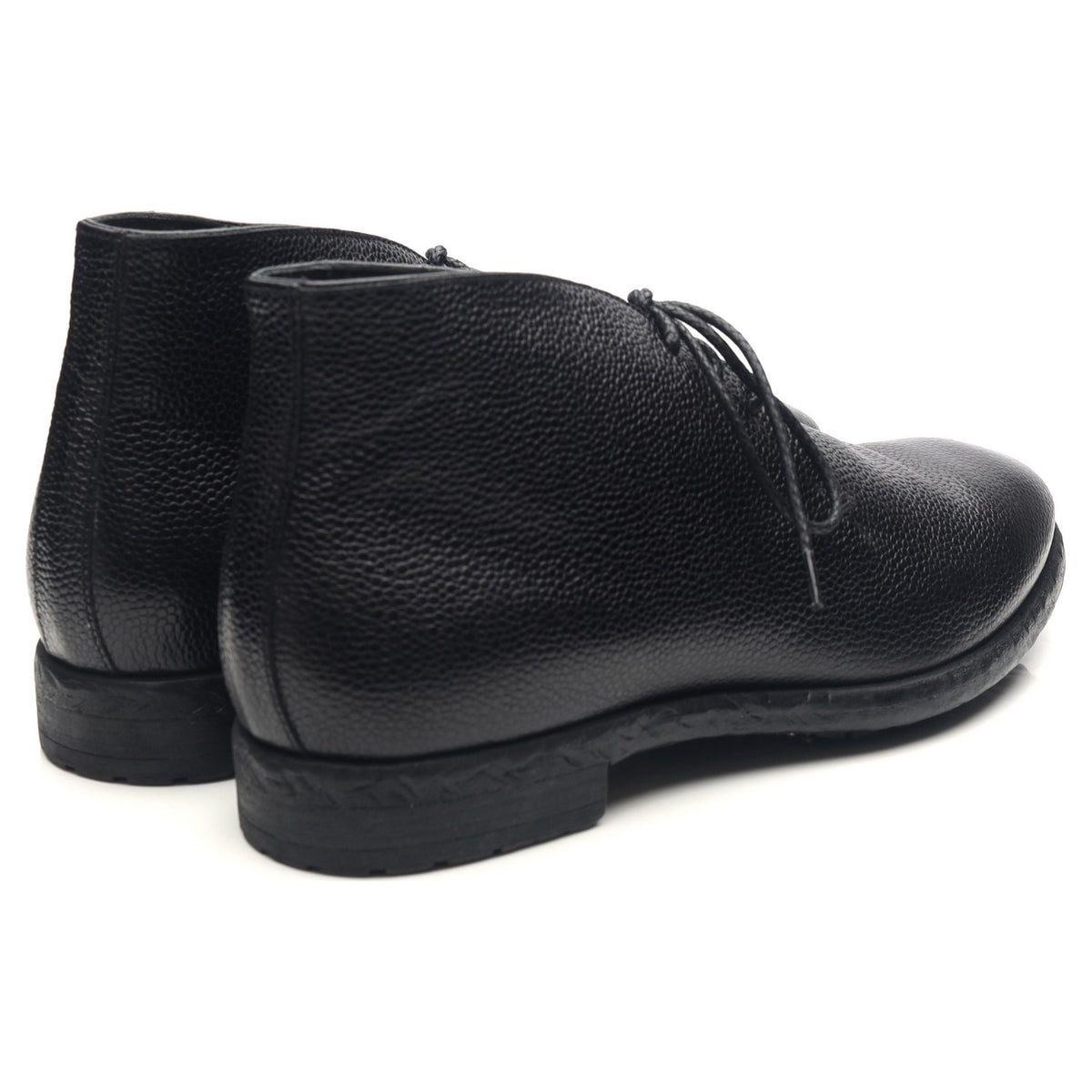 Black Leather Chukka Boots UK 6 EU 40