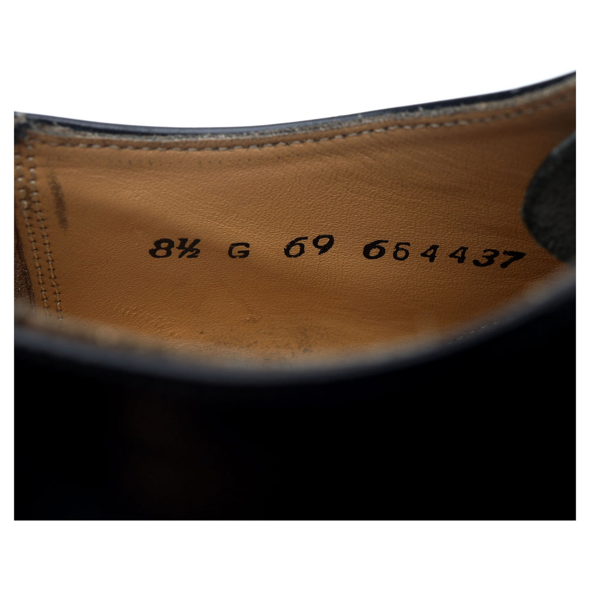 &#39;Arnold&#39; Black Leather Oxford UK 8.5 G